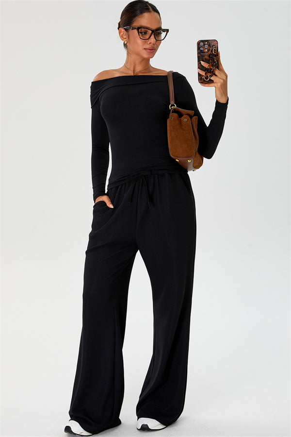 The Rush Off-shoulder T-shirt Sweatpants 2-Piece Set