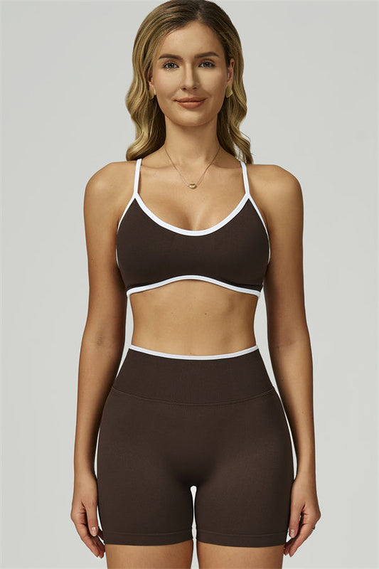 The Prime Line Sports Bra Shorts 2-Piece Set