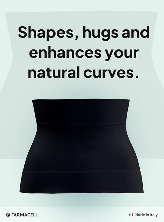Farmacell Waist Trainer for Women 605 Made in Italy - Seamless Shapewear Tummy Control - Slimming Corset Shapewear