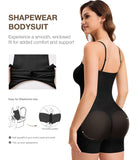 Women’s Seamless Bodysuit Shapewear – Detachable Strap Butt Lifter with Firm Tummy Control