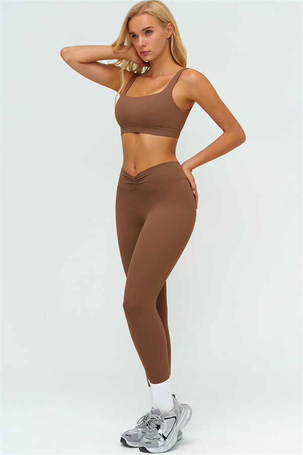 The Lushness V-Back Sports Bra Leggings 2-Piece Set