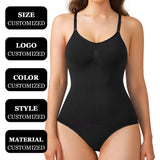 Sexy Backless Suspender Bodysuit for Women – Seamless Tummy Control Lingerie Body Shaper with Customized Logo
