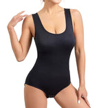 High waisted one-piece shapewear bodysuit – body shaper with tummy control.