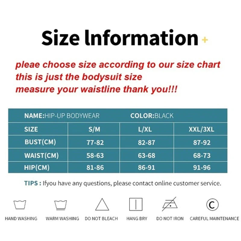 Firm Control Full-Body Shapewear Bodysuit with Wire-Free Design & Open Crotch