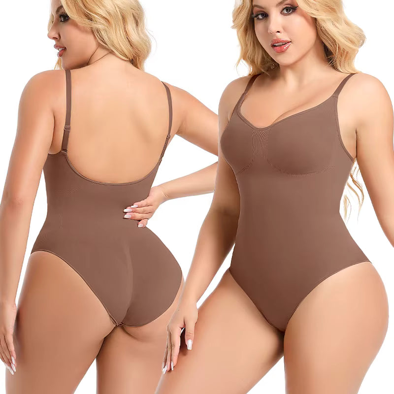 Shapewear – Ultra-Thin Seamless Bodysuit with High Compression & Tummy Control Fajashaper for Women