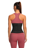 Plus Size Latex Waist Trainer with Zipper – Abdominal Control Fitness Belt