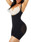 Seamless Plus Size Body Shaper – Elastic Tummy Control with Open Gusset