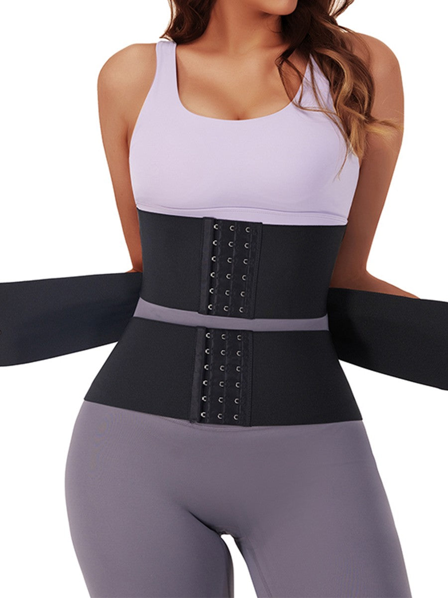 Adjustable Hook Waist Trainer Wrap – Tummy Trimmer & Weight Loss Shapewear Belt
