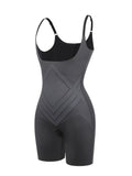 Seamless Liquid Spandex Shaping Bodysuit with Adjustable Straps & 3D Butt Lift