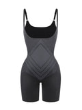 Seamless Liquid Spandex Shaping Bodysuit with Adjustable Straps & 3D Butt Lift