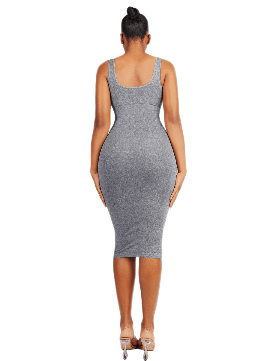 Large U-Back Seamless Modal Shaper Dress – Elegant Body Contouring Dress