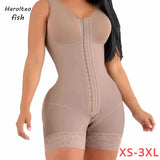 High Compression Full Body Shaper with Bust Support – Postpartum Slimming Fajas Colombianas