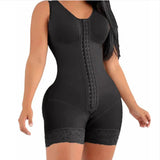 High Compression Full Body Shaper with Bust Support – Postpartum Slimming Fajas Colombianas