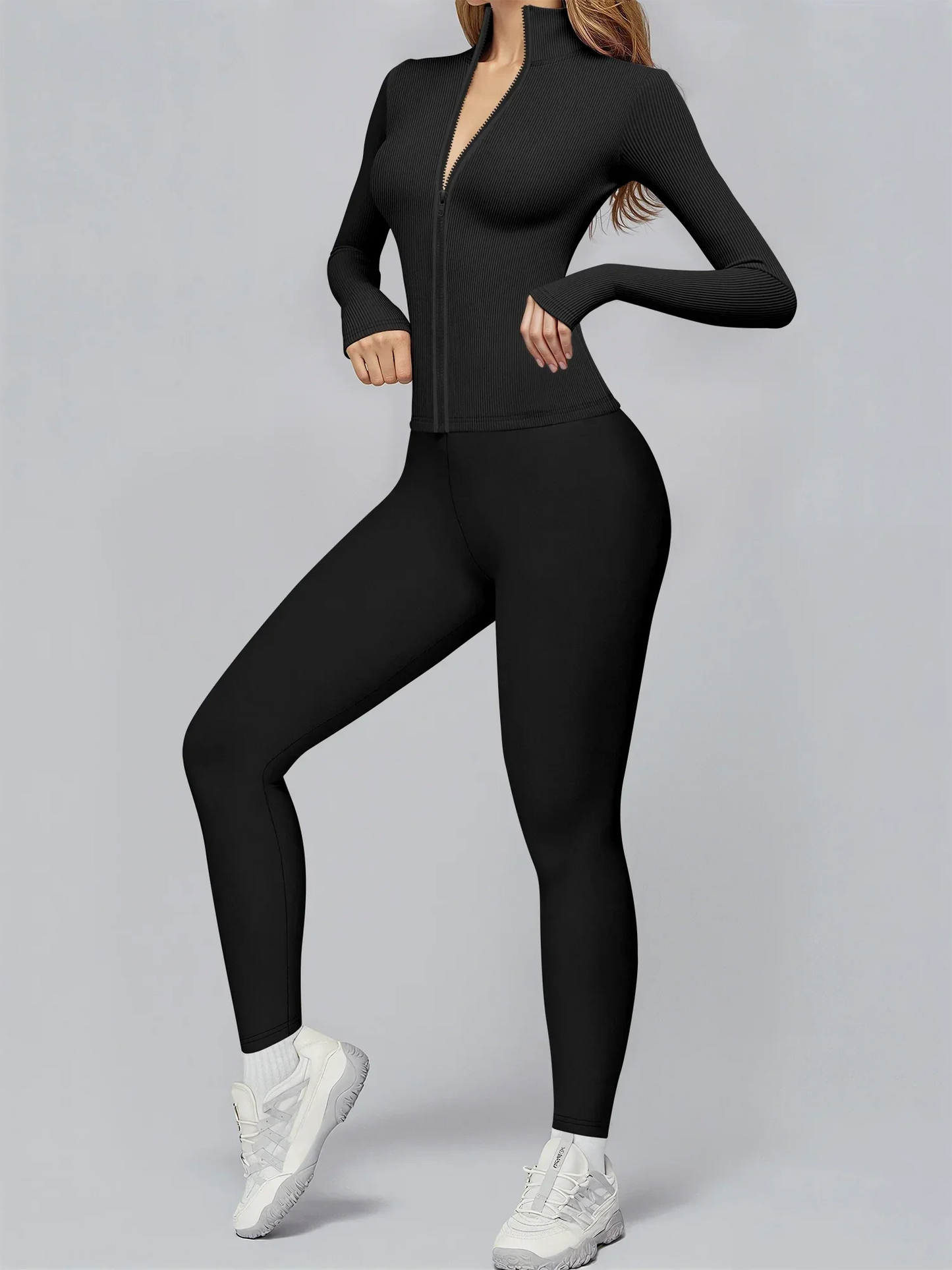 Premium Ribbed Activewear Set