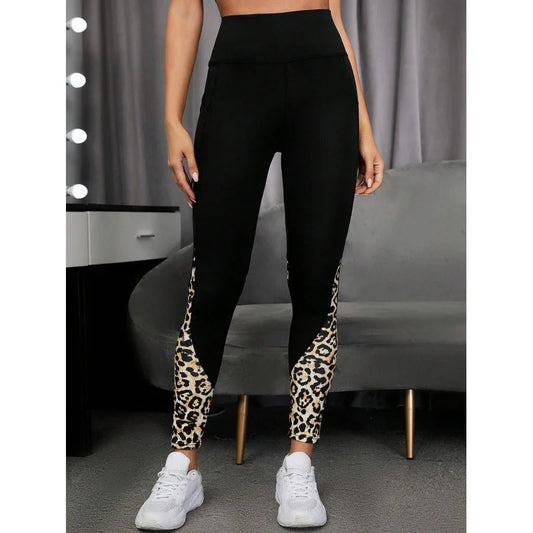 Leopard Print High Waist Yoga Leggings