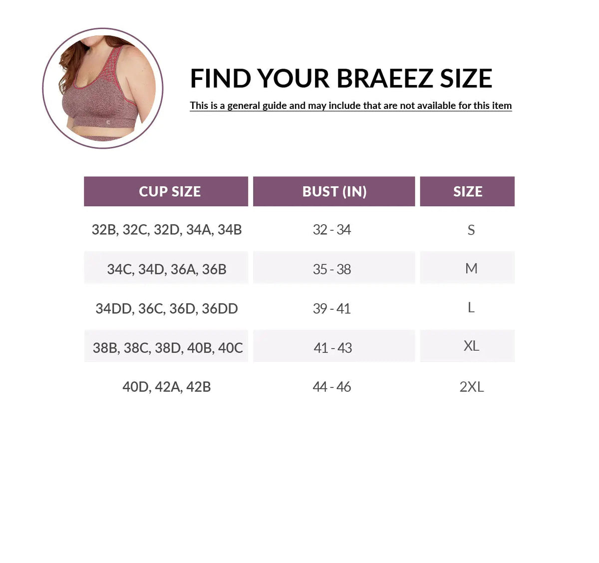 CURVEEZ Sports Bra BRAEEZ Cool Active