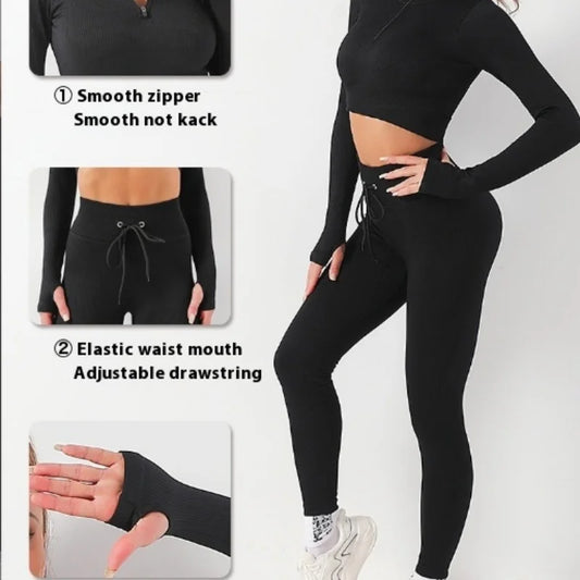 Women's Seamless Fitness Yoga Suit Set