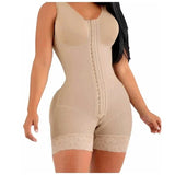 High Compression Full Body Shaper with Bust Support – Postpartum Slimming Fajas Colombianas
