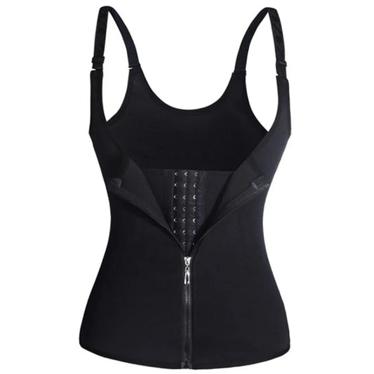 Women’s Zipper Waist Trainer Tank Top – Tummy Control Body Shaper for a Smooth, Sculpted Fit