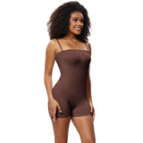Women’s Plus Size Tummy Control Shapewear – Seamless Bodysuit with Removable Straps