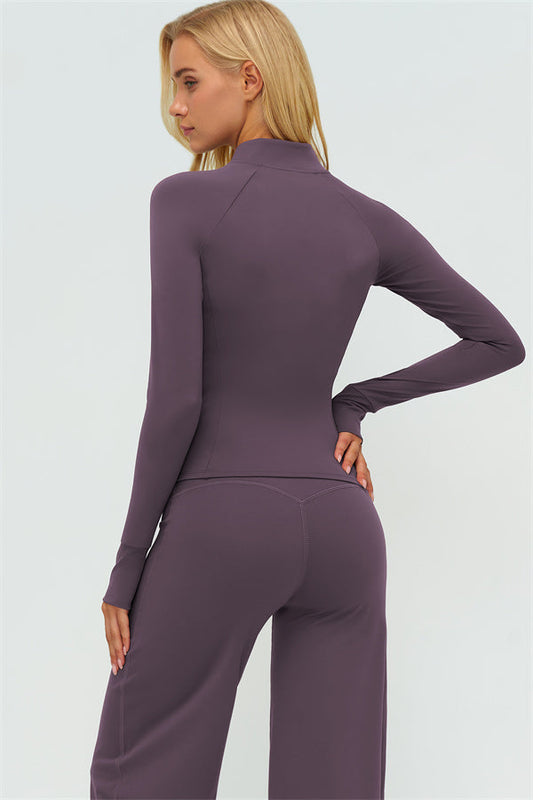 The Twirl Zip Jacket Sports Bra New Straight Leg Pants 3-Piece Set