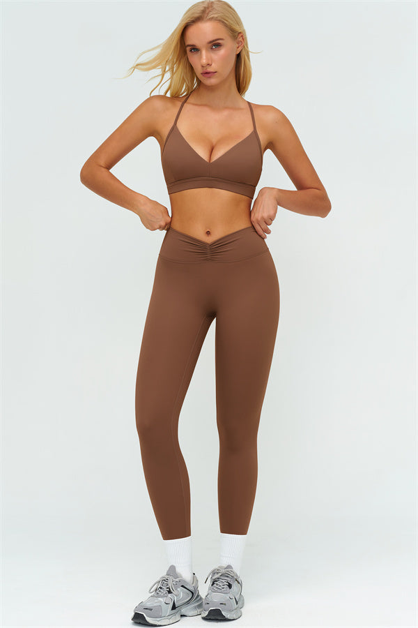 The Lushness Y-Back Sports Bra Leggings 2-Piece Set