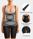 Women’s Open Bust Shapewear Bodysuit – Firm Tummy Control Seamless High-Waist Compression Body Shaper