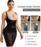 Women’s Open Bust Shapewear Bodysuit – Firm Tummy Control Seamless High-Waist Compression Body Shaper