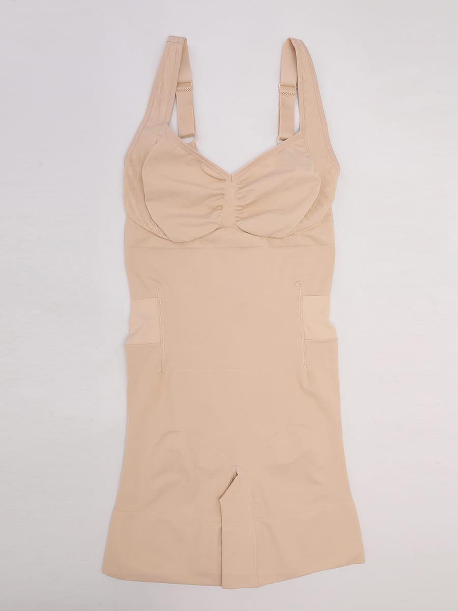 Seamless Open-Back Butt-Lifting Tummy Control Bodysuit