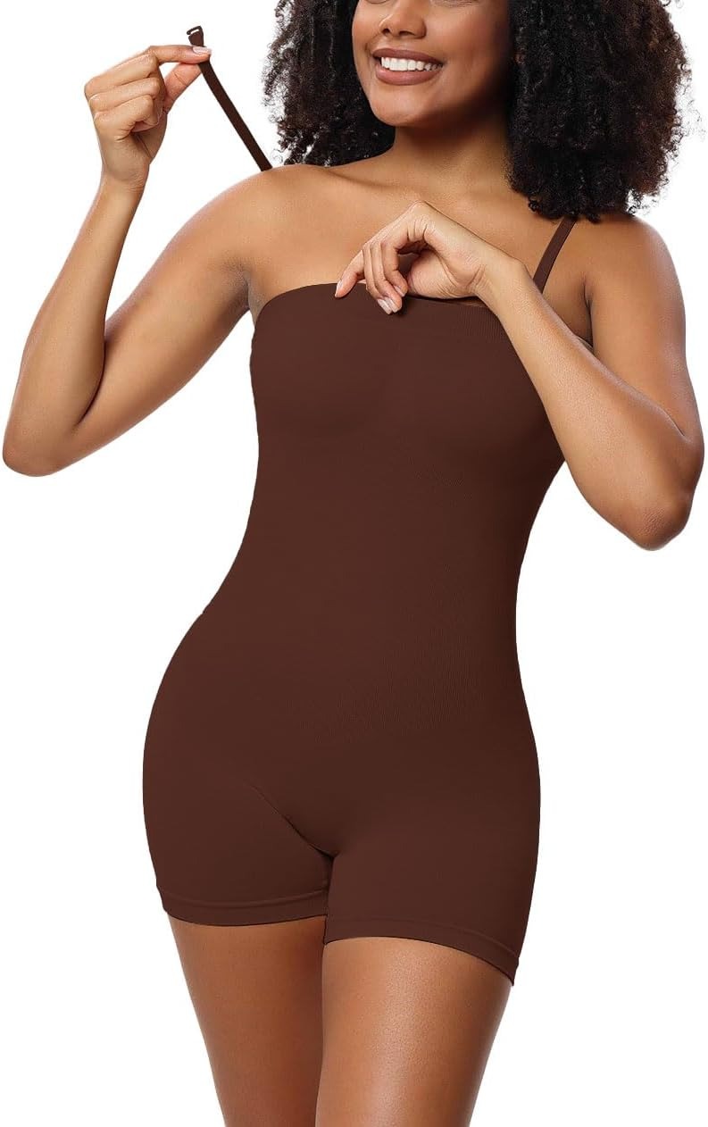 Seamless Tummy-Control Bodysuit (Removable Straps)