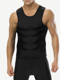 Fat Burner Black Neoprene Waist Shaper Front Zipper Plus