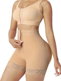 Wholesale Front Zipper Butt Lifter Shorts High Waist Curve-Creating