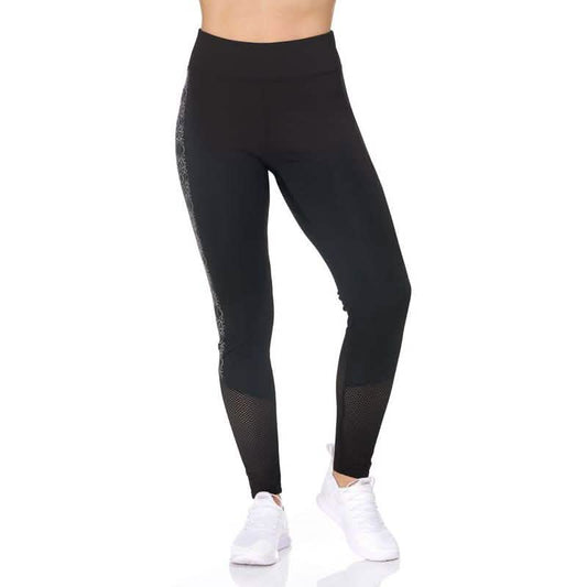 Women's Full Length Highwaist Leggings with Abstract Print