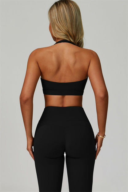 The Bold Halter Sports Bra Leggings 2-Piece Set