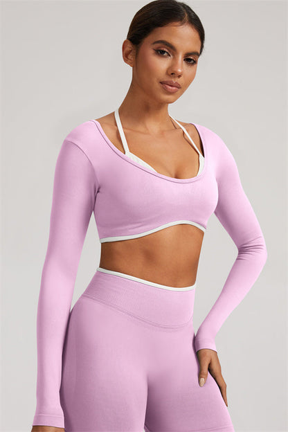 The Elevate Long Sleeve Crop top Leggings 2-Piece Set
