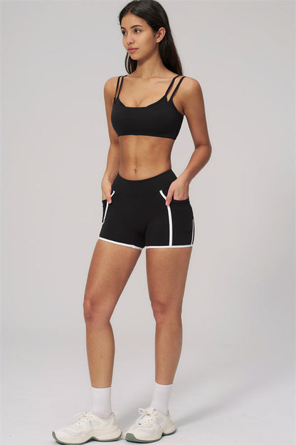 The Clarity Dual Strap Sports Bra Shorts 2-Piece Set