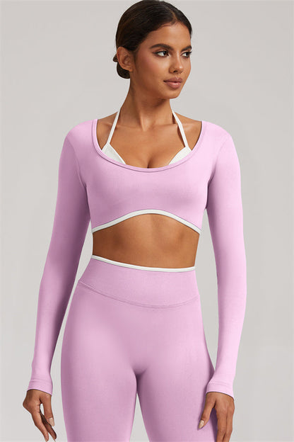 The Elevate Long Sleeve Crop top Leggings 2-Piece Set
