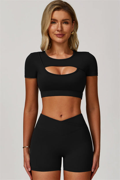 The Lavish Cut-out Crop Top