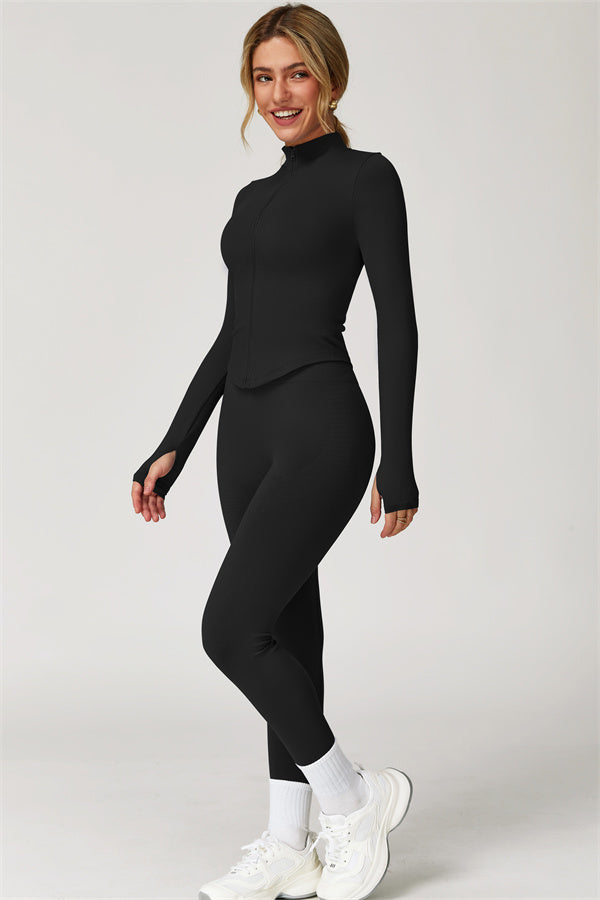 The Delight Jacket Sports Bra Leggings 3-Piece Set