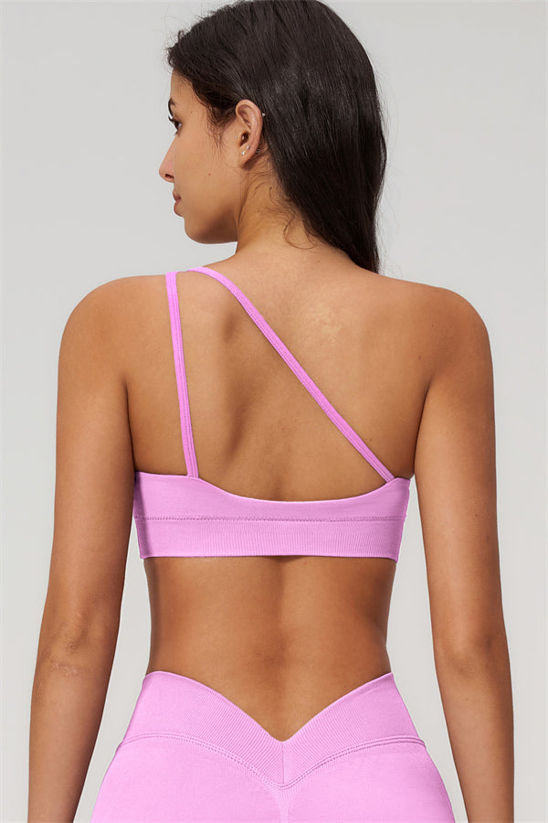 The Empower One-Shoulder Sports Bra Shorts 2-Piece Set
