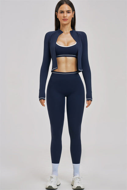 The Unbound Jacket Sports Bra Leggings 3-Piece Set