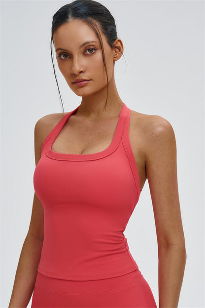 The Slate Y-Back Top