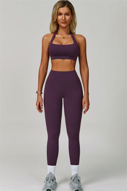 The Bold Halter Sports Bra Leggings 2-Piece Set