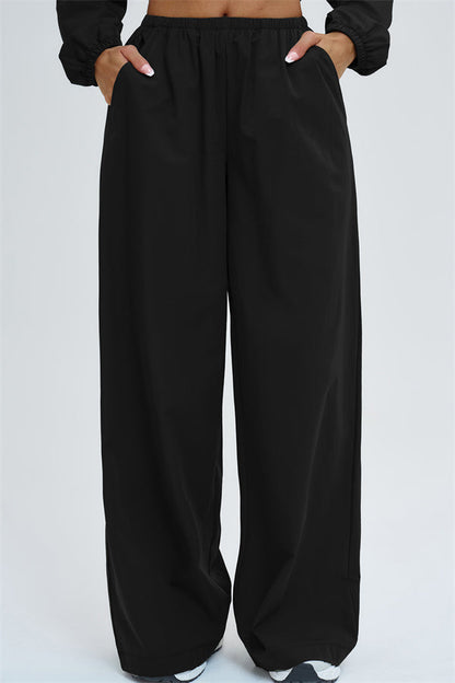 The Svelte UV protection Crop Hoodie Sweatpants 2-Piece Set
