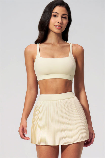 The Balance Sports Bra Tennis Skirt 2-Piece Set
