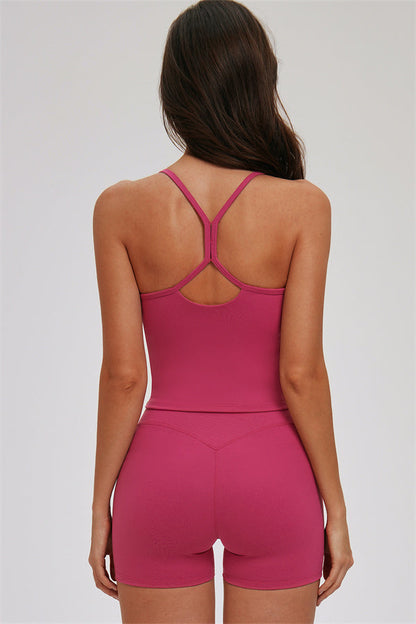 The Svelte Cross Back Tank Top Shorts 2-Piece Set