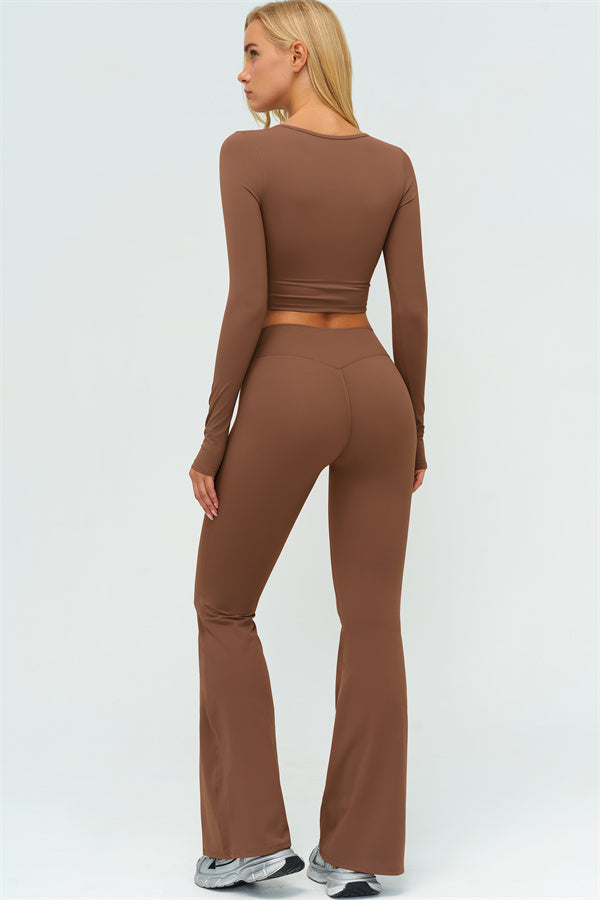 The Lushness Long Sleeve Crop top