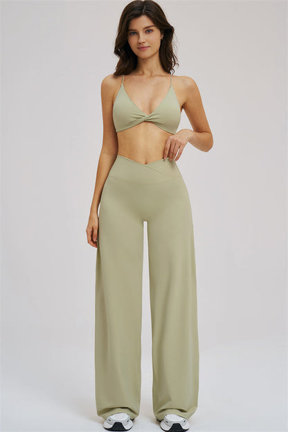 The Mosaic Sports Bra Straight Leg Pants 2-Piece Set