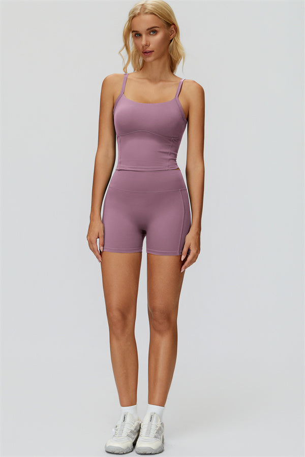 The Fyra Crop Tank Shorts 2-Piece Set