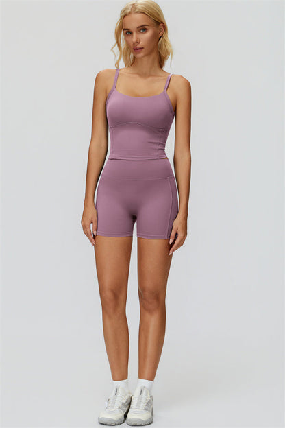 The Fyra Crop Tank Shorts 2-Piece Set